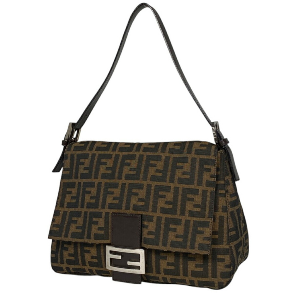 Fendi Zucca shoulder bag Mamma Bucket One Shoulder Hobo handbag canvas brown